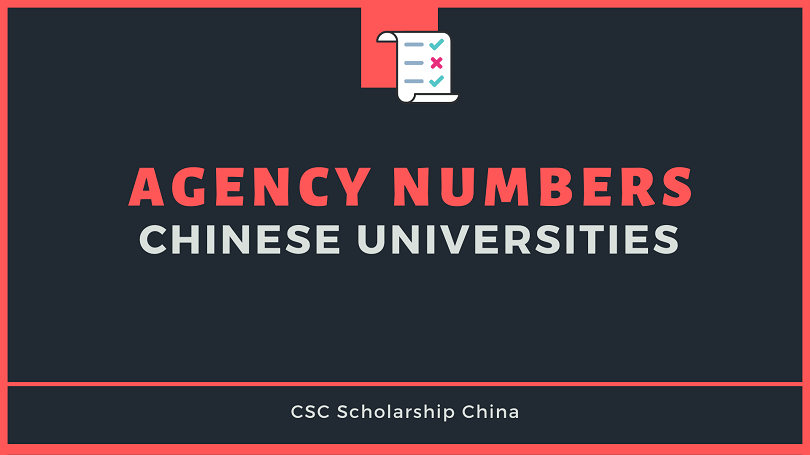 Chinese Universities Agency Numbers list – 2020