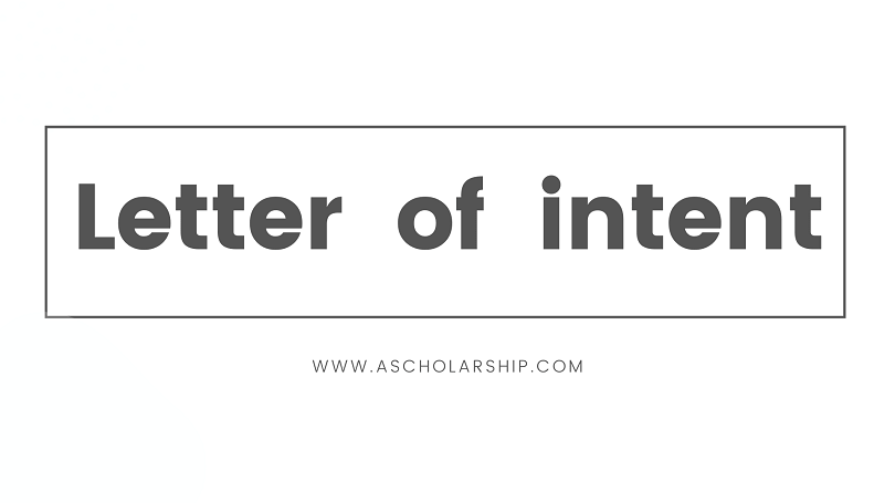 Letter of intent (LOI) for all your needs is available here 2020-2021